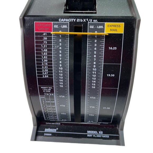 Vintge Pelouze Scale Deluxe Mechanical Postal Scale u 1 lb Capacity Model 45 07 - Picture 7 of 8